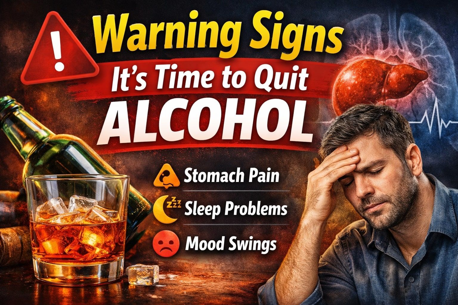 शराब सेहत के लिए हानिकारक: जानें जरूरी चेतावनी संकेत