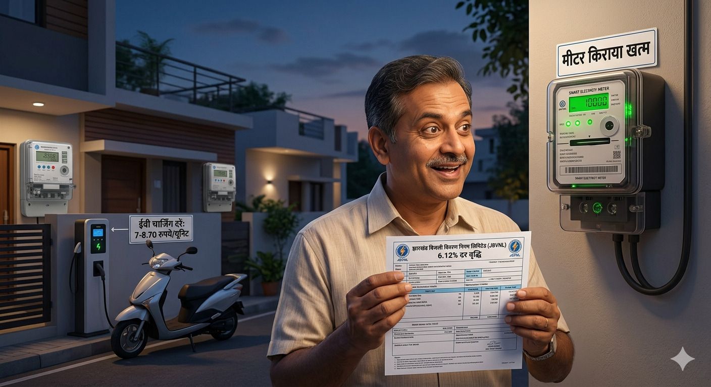 झारखंड में बिजली उपभोक्ताओं को झटका और राहत: JBVNL का नया टैरिफ जारी, जानें क्या हुआ महंगा और क्या सस्ता