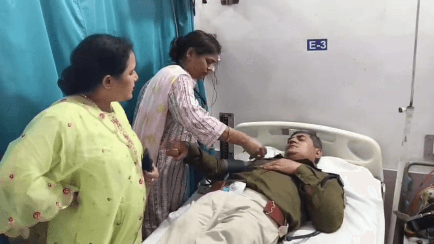 एसडीपीओ पर पार्षद प्रत्याशी के पति ने किया हमला