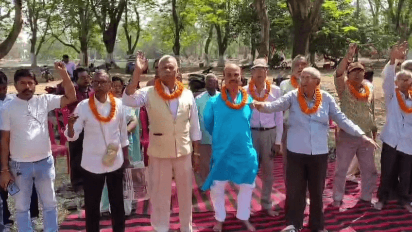 आवास बचाओ संघर्ष समिति बोकारो का एक दिवसीय भूख हड़ताल