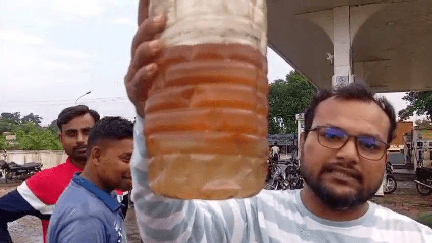 चास में पेट्रोल में पानी मिलने के आरोप के बाद हंगामा