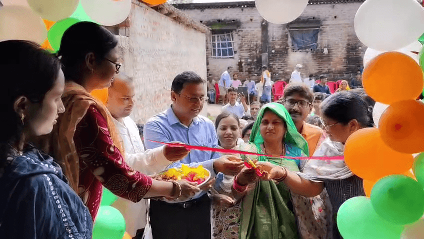 सुपौल में आंगनवाड़ी के नव भवन का डीडीसी ने किया उद्घाटन