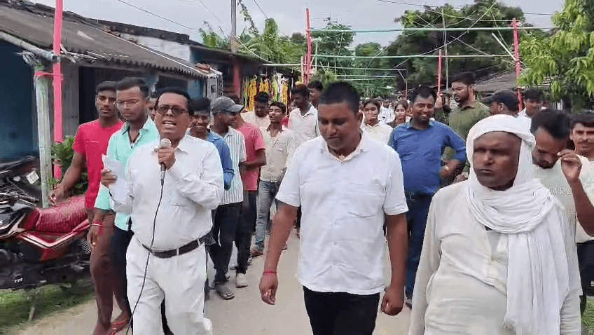 मधेपुरा में नशा मुक्ति अभियान के तहत जागरूकता मार्च