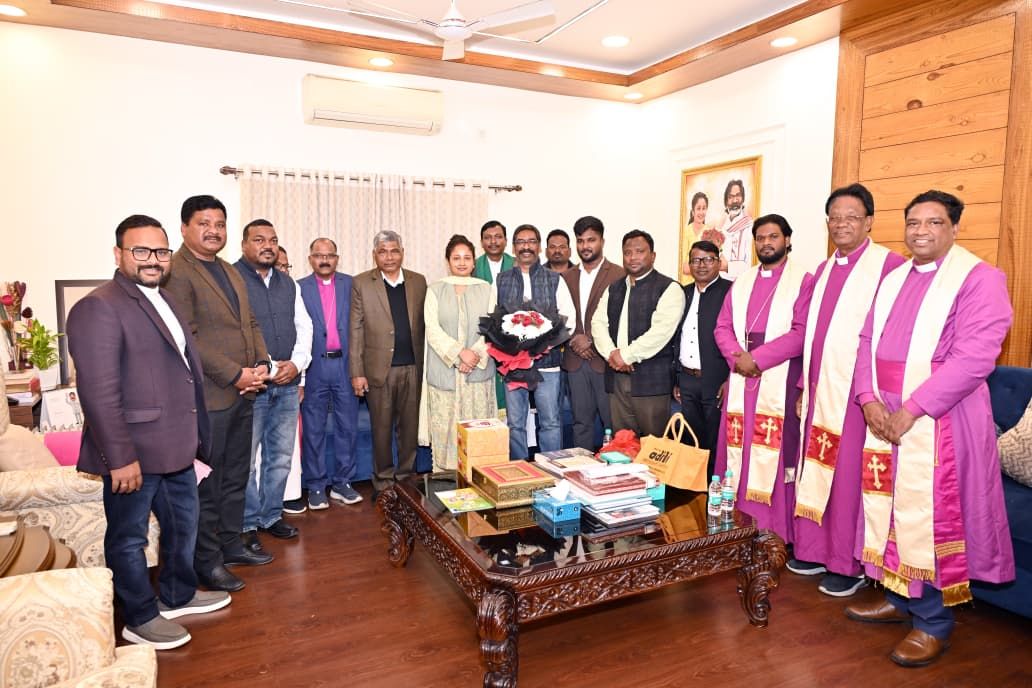 मुख्यमंत्री हेमन्त सोरेन से चर्च प्रतिनिधिमंडल की शिष्टाचार भेंट, क्रिसमस की दी शुभकामनाएं