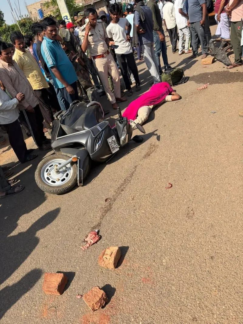 सड़क दुर्घटना में महिला सिपाही की दर्दनाक मौत