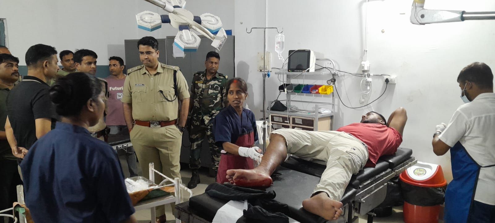 तिलैया थाना क्षेत्र में पुलिस और अपराधियों के बीच मुठभेड़, एक अपराधी के पैर में लगी गोली